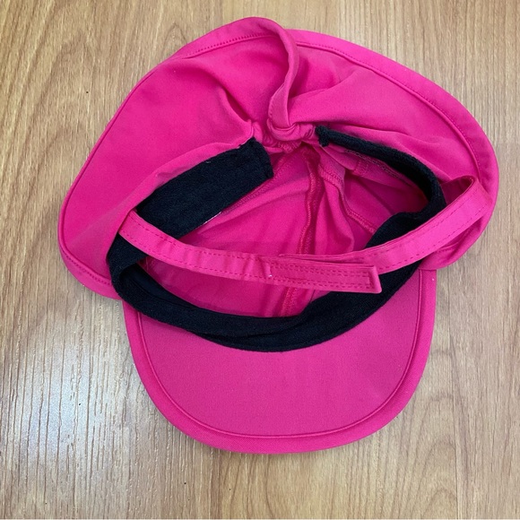 The North Face Baby Logo Bright Pink Sun Hat - Picture 7 of 9